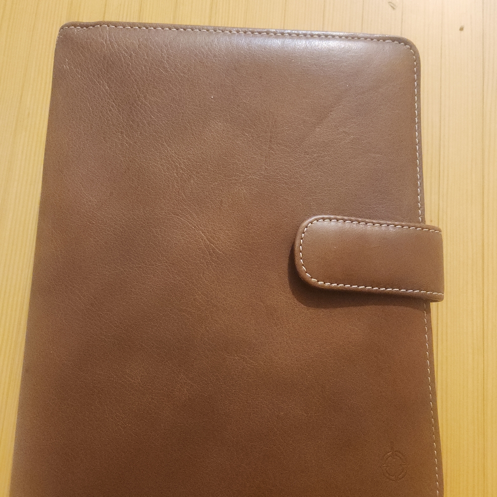 Franklin Covey Brown Leather Planner/Organizer Binder